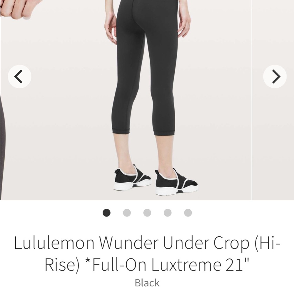 Lululemon Wunder Under *Full Luxtreme Crop - Picture 4 of 7